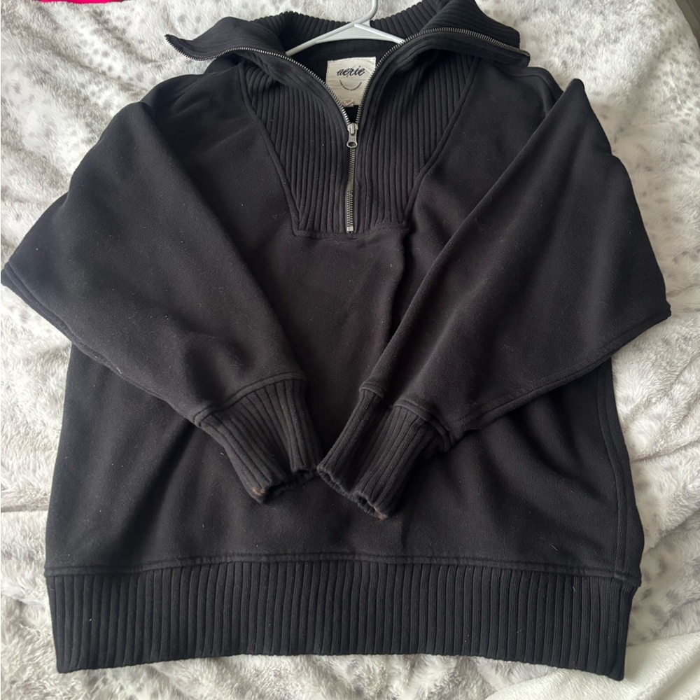 Aerie Down To Earth Quarter Zip